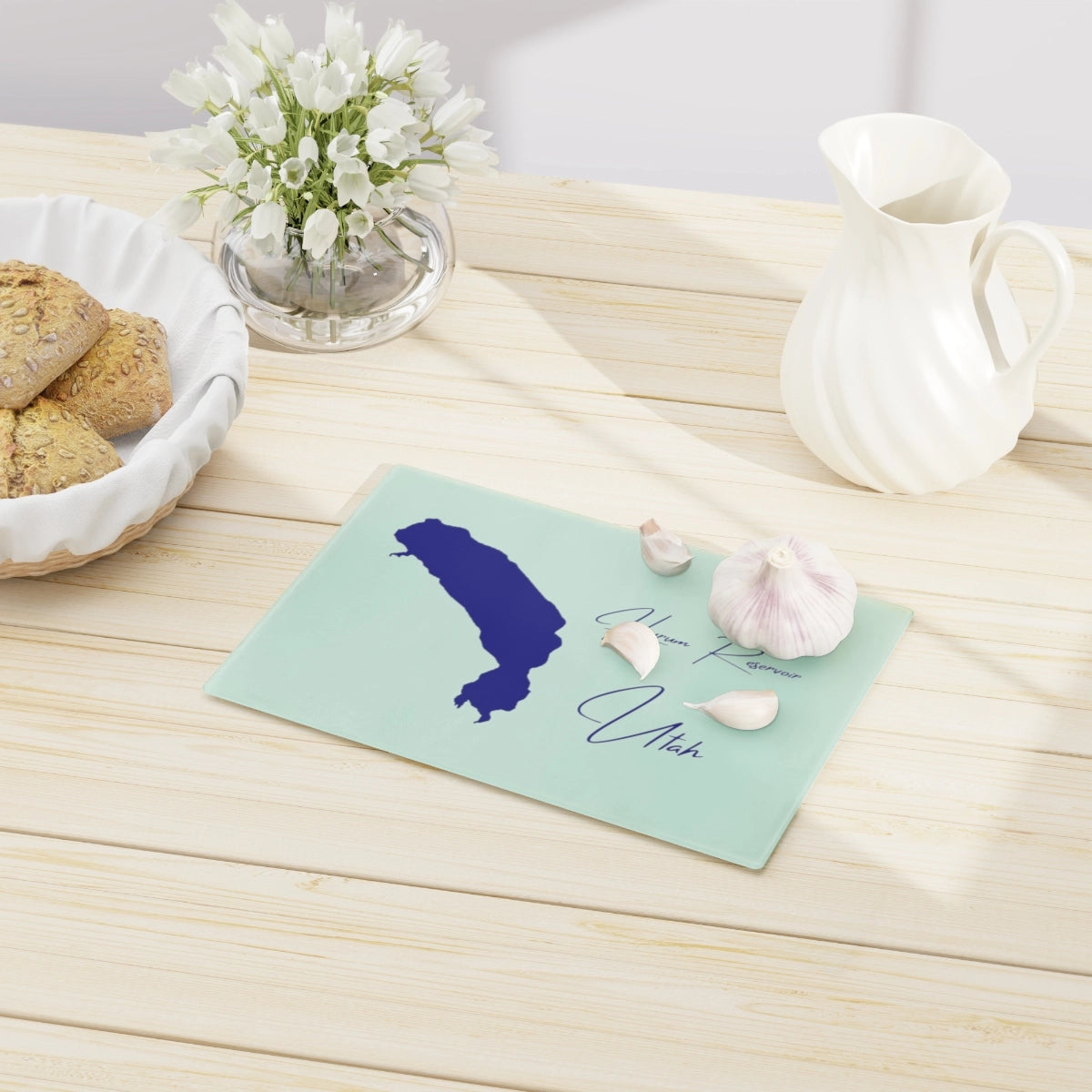 Utah Hyrum Reservoir Cutting Board other position view from context-1 small.webp