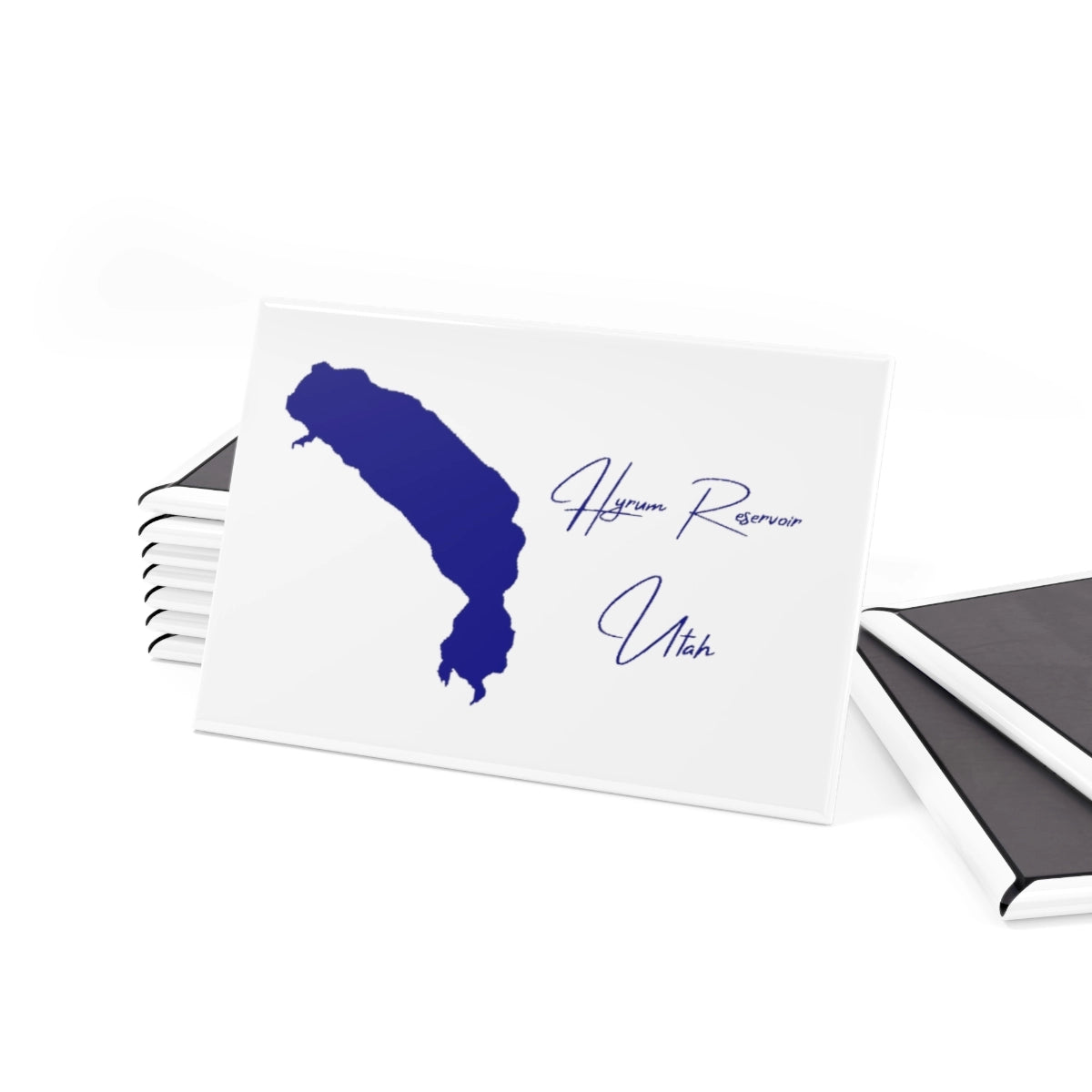 Utah Hyrum Reservoir Magnet front position view from set 2 x 3.webp