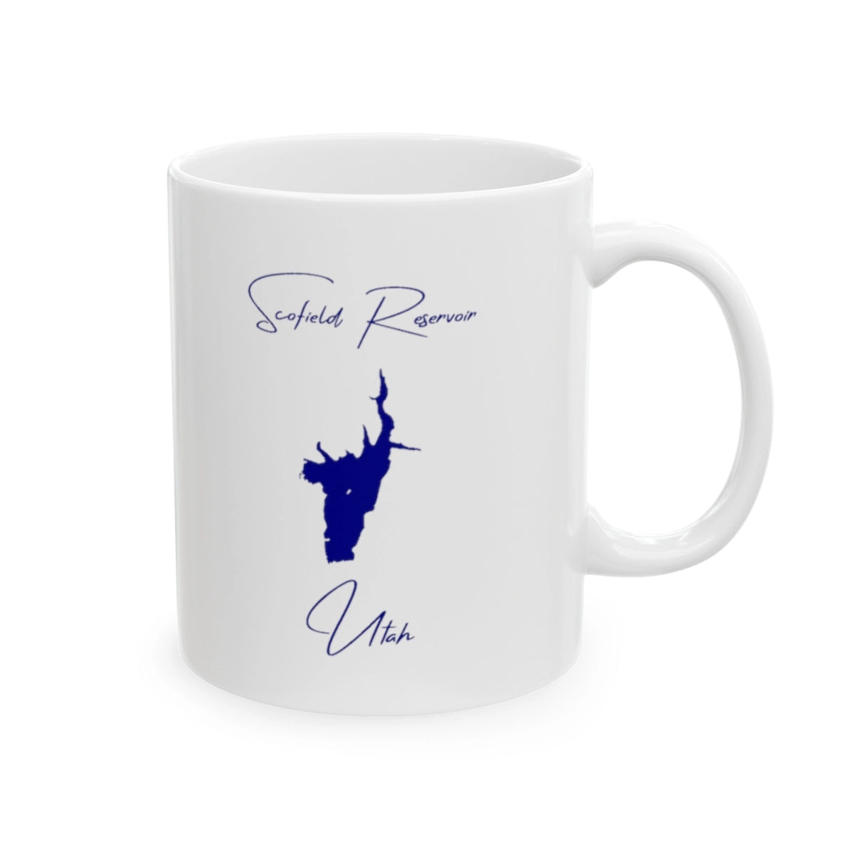 Utah Scofield Reservoir Ceramic Mug other position view from right 11oz.webp