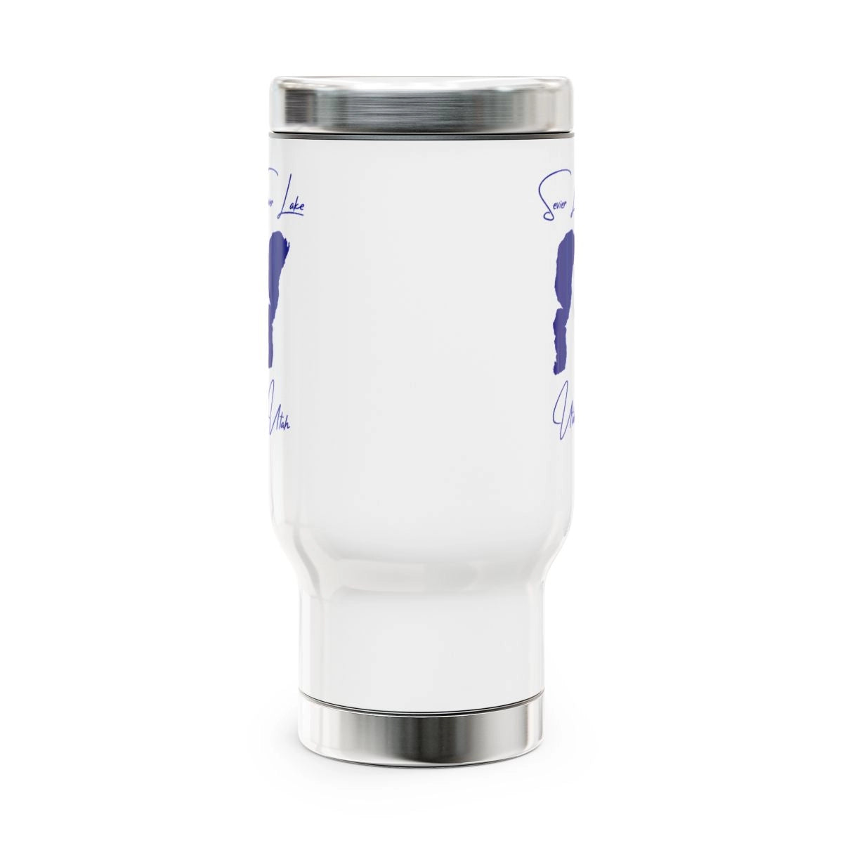 Utah Sevier Lake Travel Mug other position view from front 14oz.webp