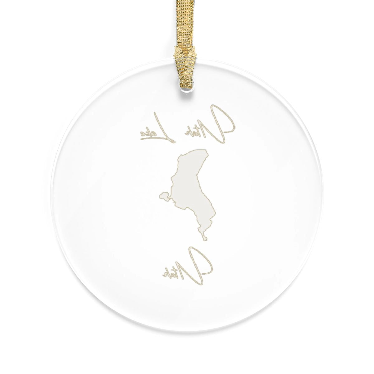 Utah Utah Lake Tree Ornament other position view from back round.webp