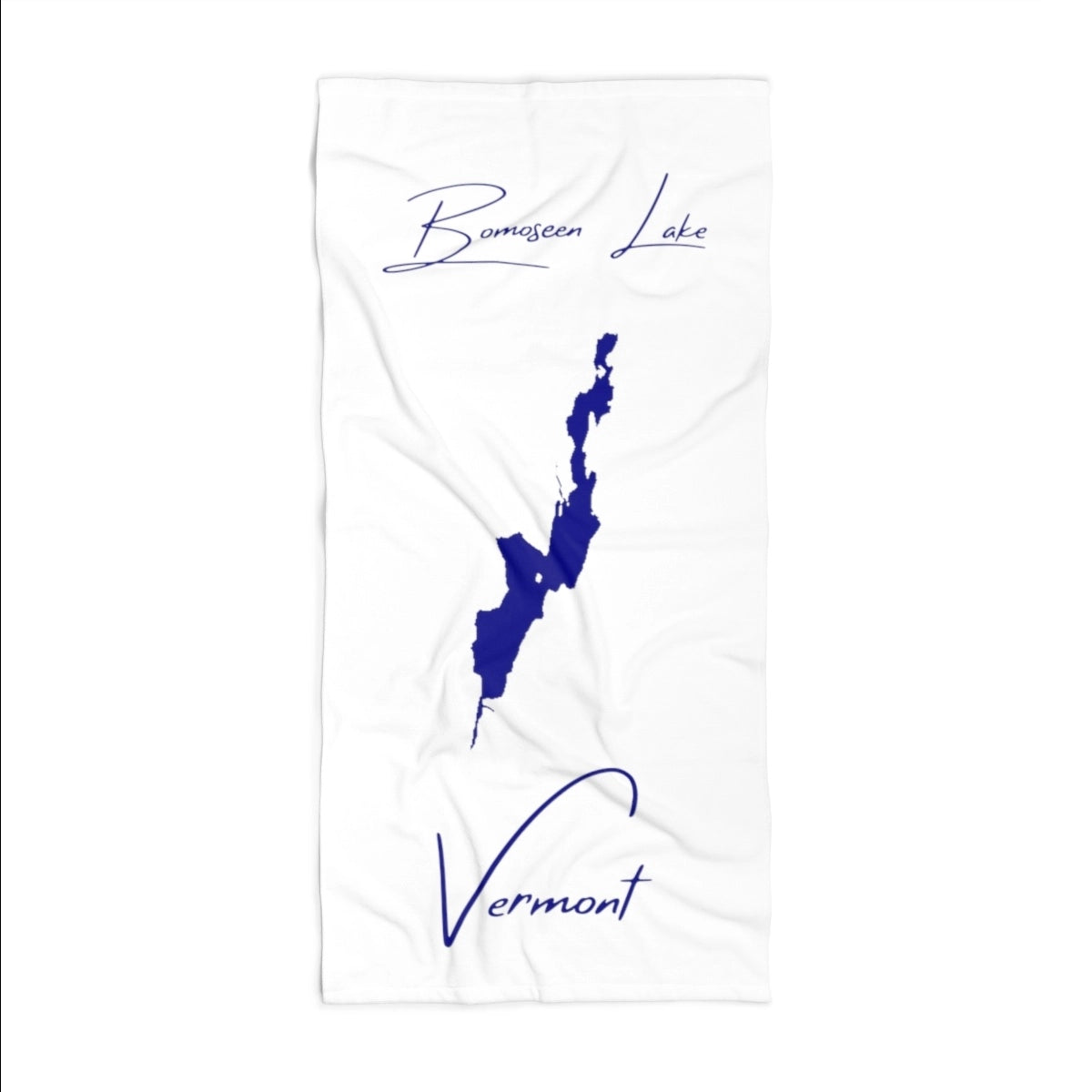 Vermont Bomoseen Lake Beach Towel front position view from front 36 x 72.webp