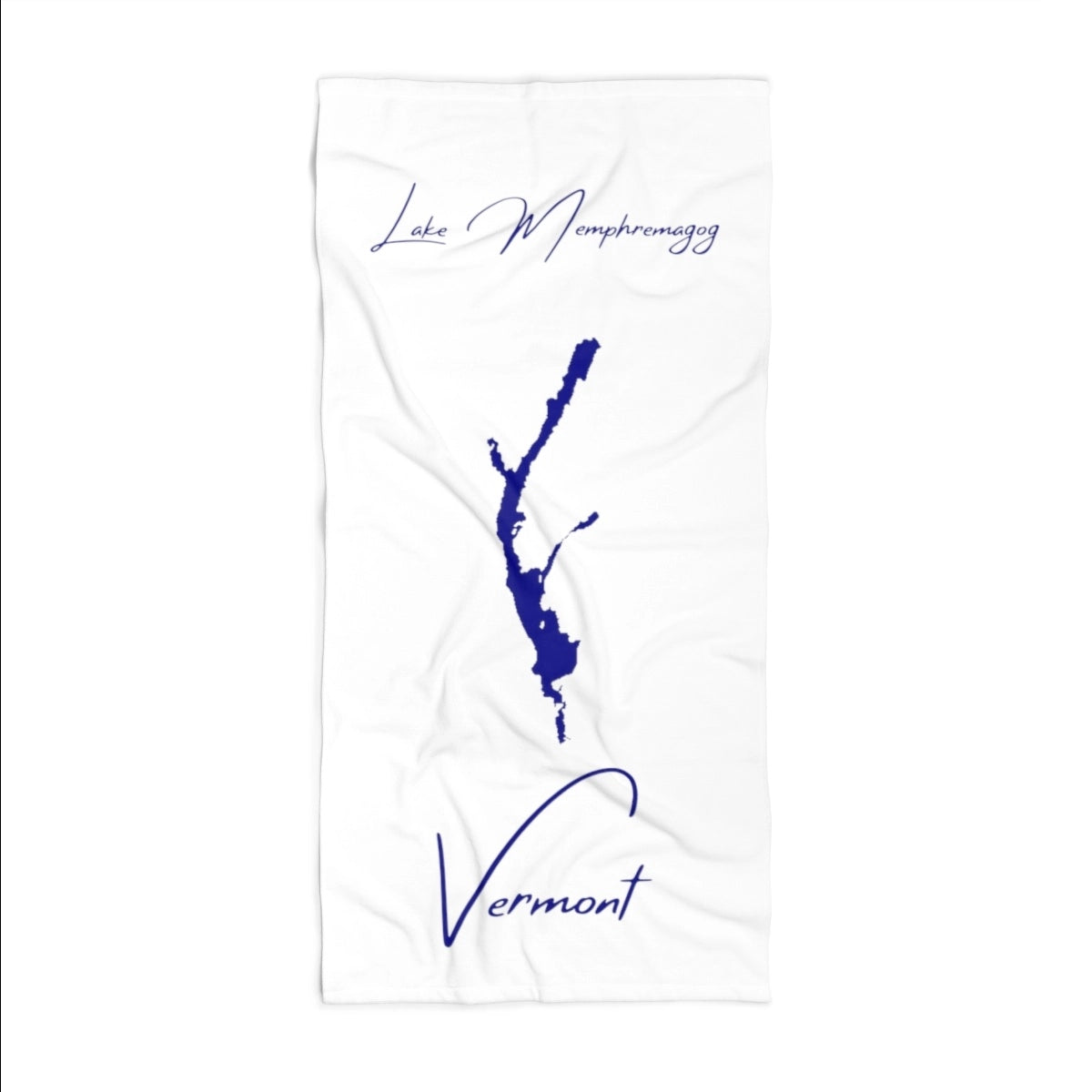 Vermont Lake Memphremagog Beach Towel front position view from front 36 x 72.webp