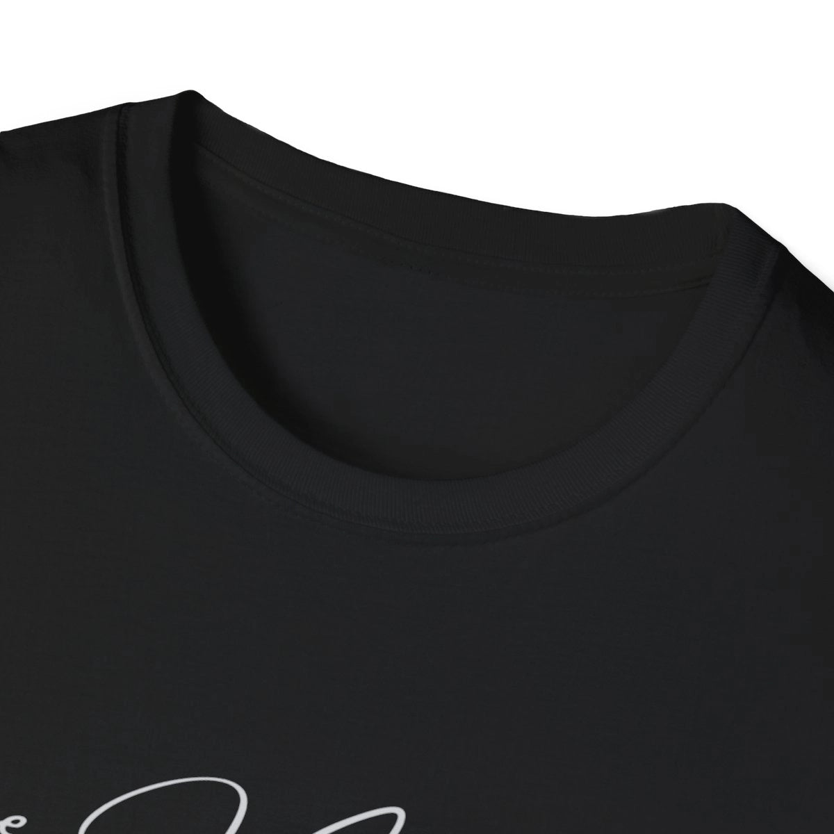 Vermont Lake Memphremagog T-shirt other position view from front-collar-closeup black.webp
