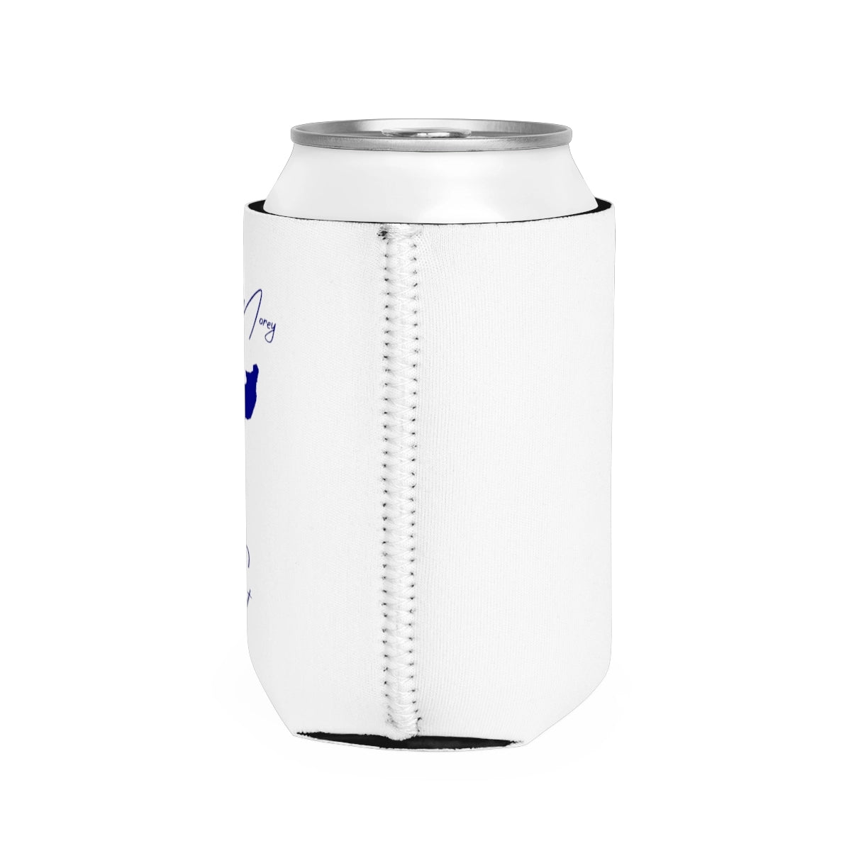 Vermont Lake Morey Can Koozie all position view from right white.webp