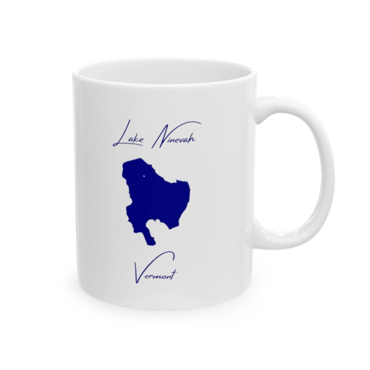 Vermont Lake Ninevah Ceramic Mug other position view from right 11oz.webp