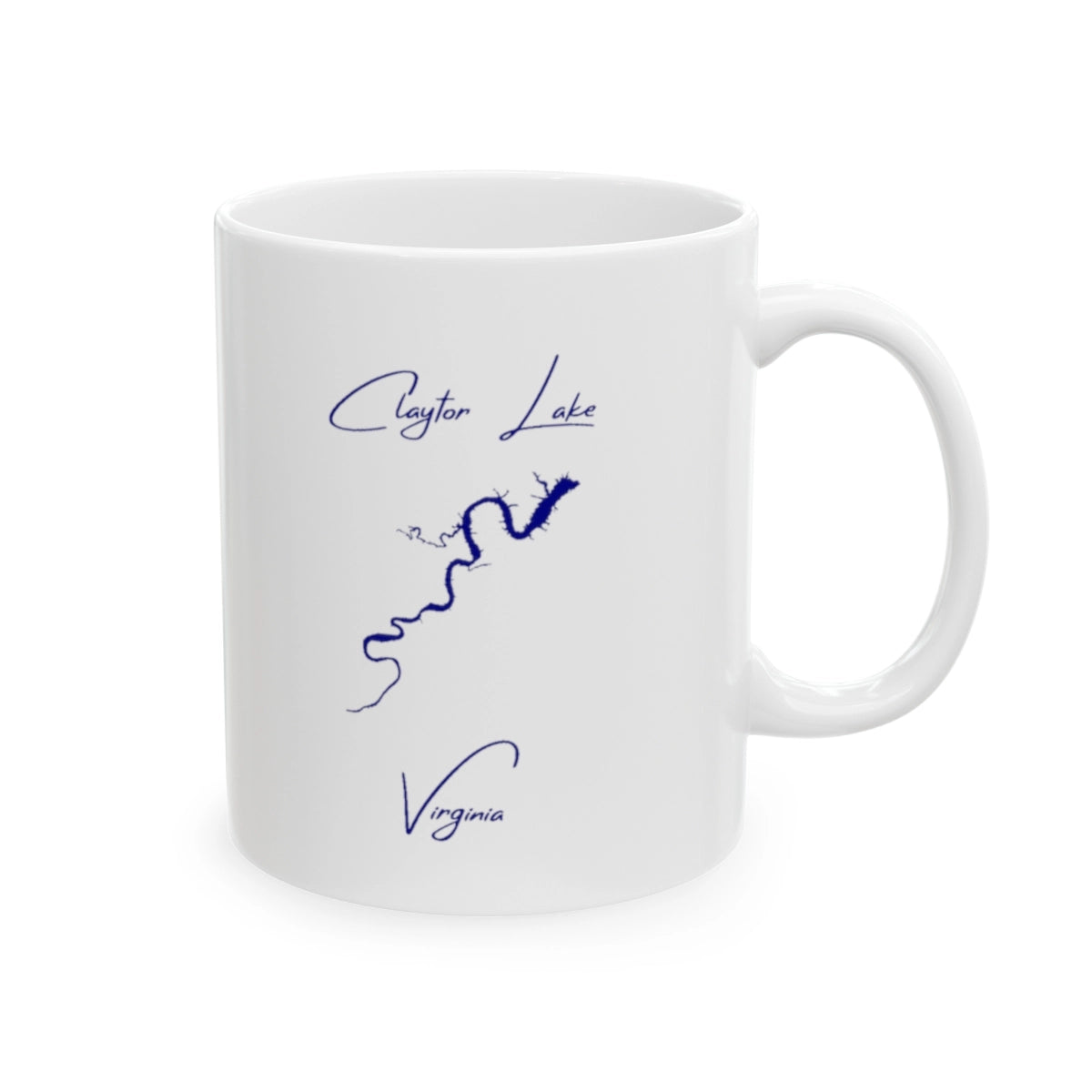 Virginia Claytor Lake Ceramic Mug other position view from right 11oz.webp