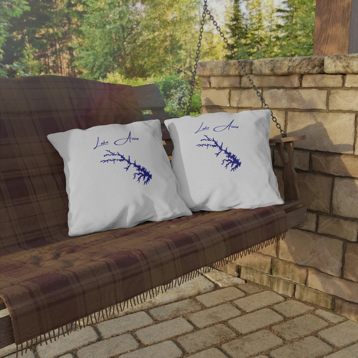 Virginia Lake Anna Outdoor Pillow all position view from context-2 20 x 20.webp