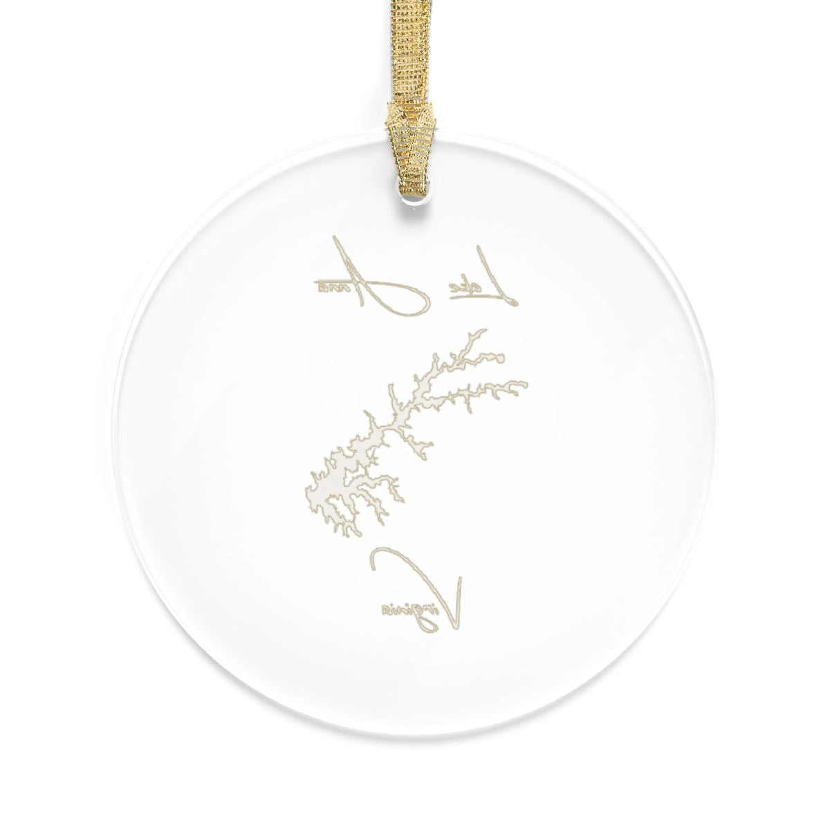 Virginia Lake Anna Tree Ornament other position view from back round.webp