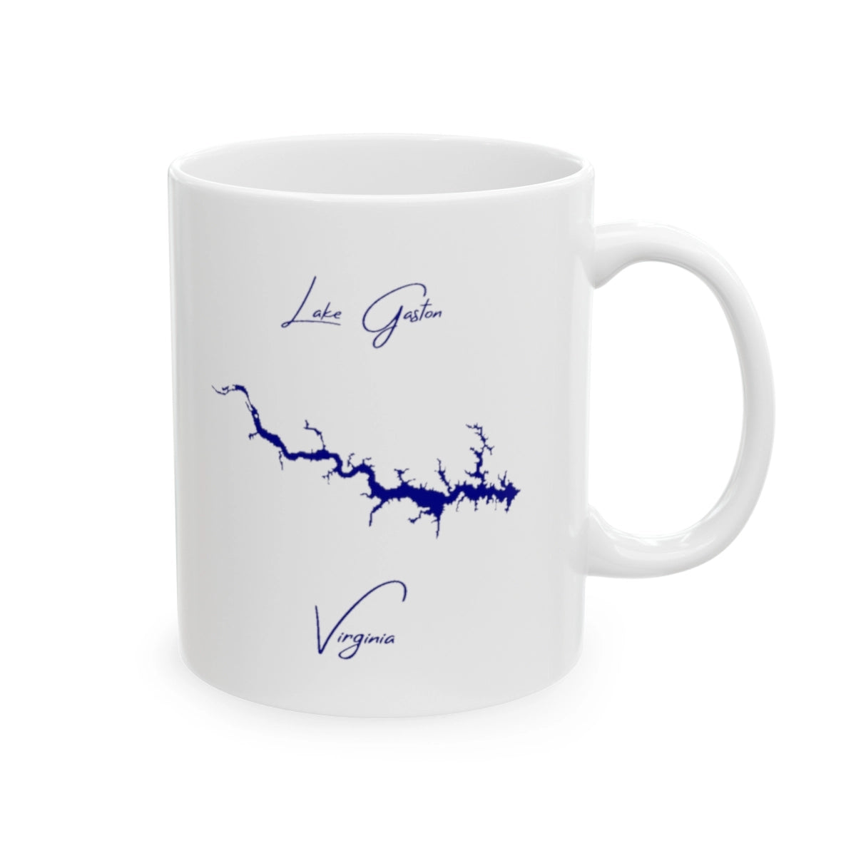 Virginia Lake Gaston Ceramic Mug other position view from right 11oz.webp