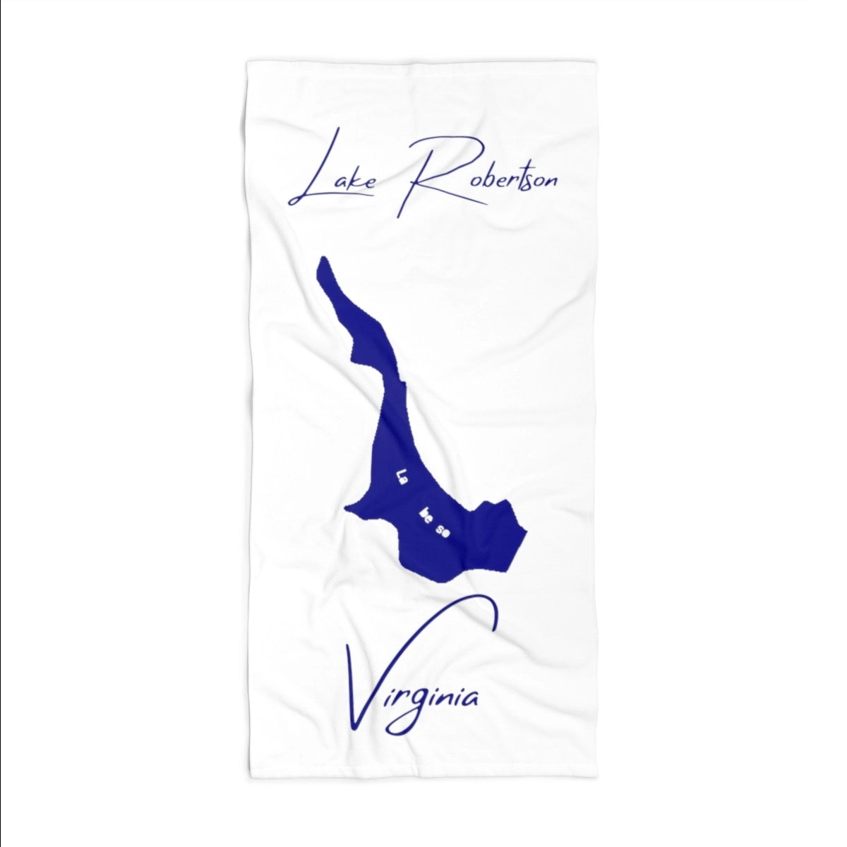 Virginia Lake Robertson Beach Towel front position view from front 36 x 72.webp