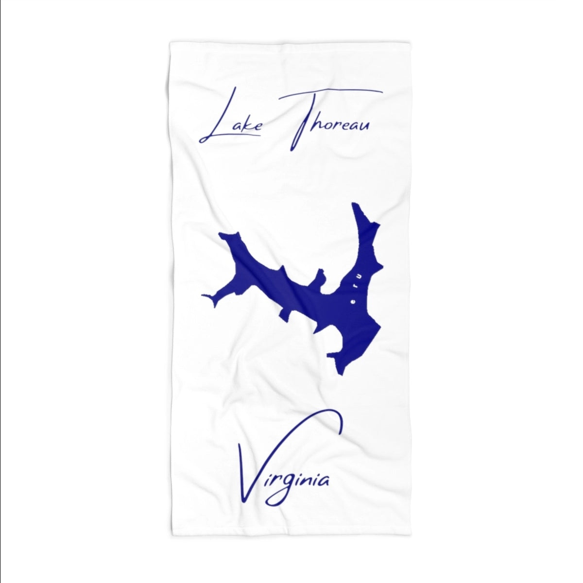Virginia Lake Thoreau Beach Towel front position view from front 36 x 72.webp