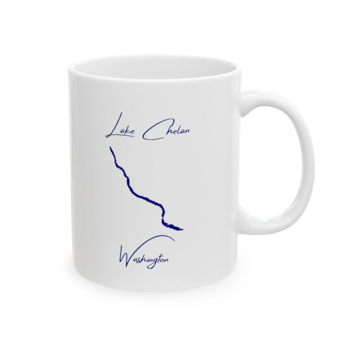Washington Lake Chelan Ceramic Mug other position view from right 11oz.webp
