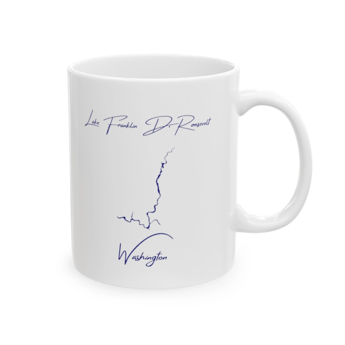 Washington Lake Franklin D. Roosevelt Ceramic Mug other position view from right 11oz.webp