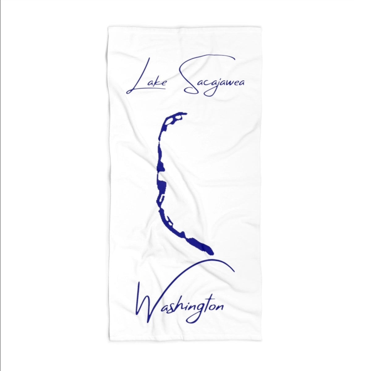 Washington Lake Sacajawea Beach Towel front position view from front 36 x 72.webp