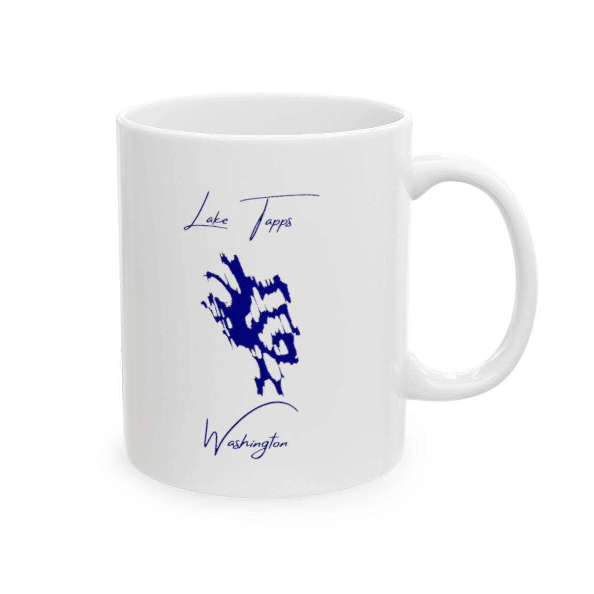Washington Lake Tapps Ceramic Mug other position view from right 11oz.webp