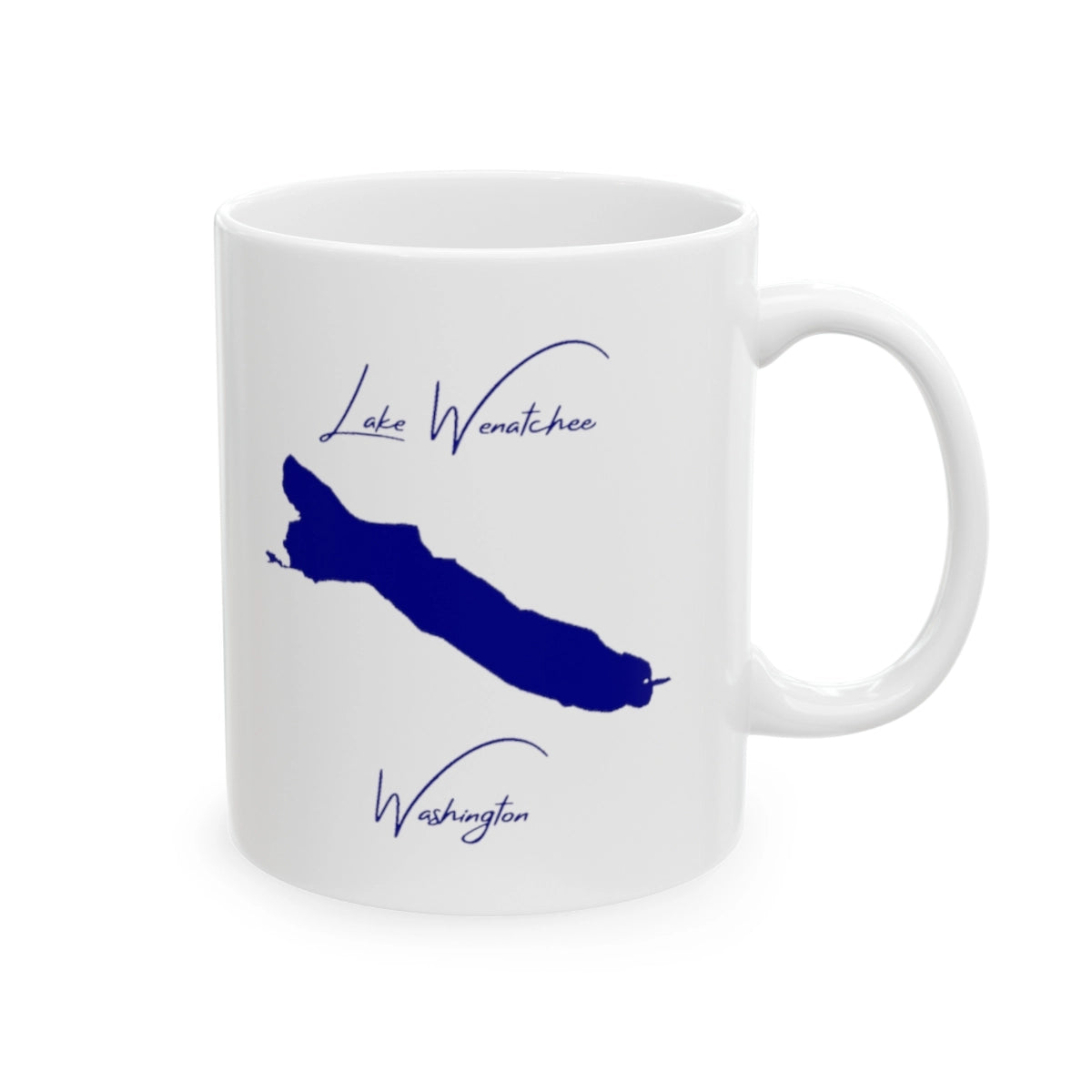 Washington Lake Wenatchee Ceramic Mug other position view from right 11oz.webp
