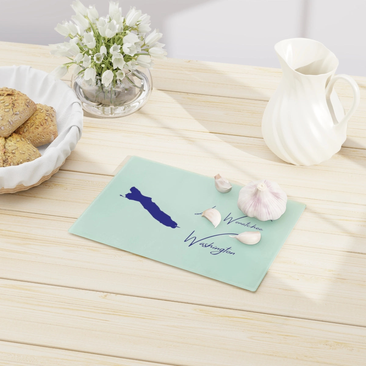 Washington Lake Wenatchee Cutting Board other position view from context-1 small.webp