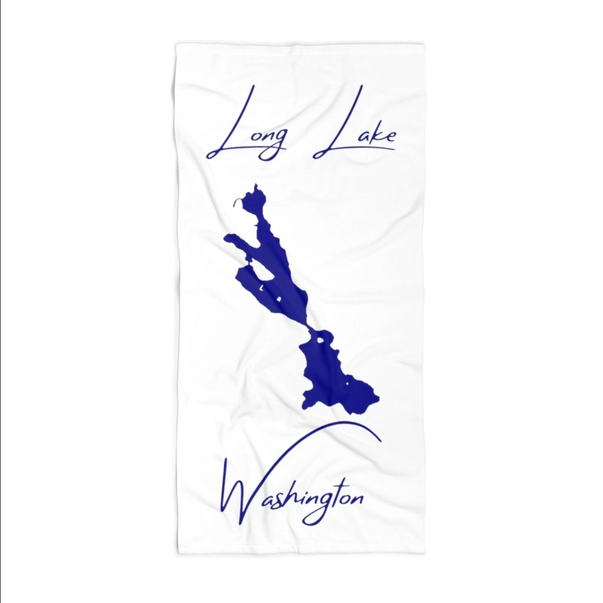 Washington Long Lake Beach Towel front position view from front 36 x 72.webp