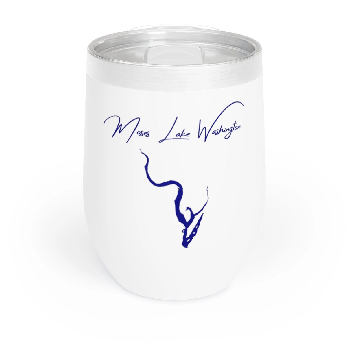 Washington Moses Lake Wine Tumbler front position view from front white.webp
