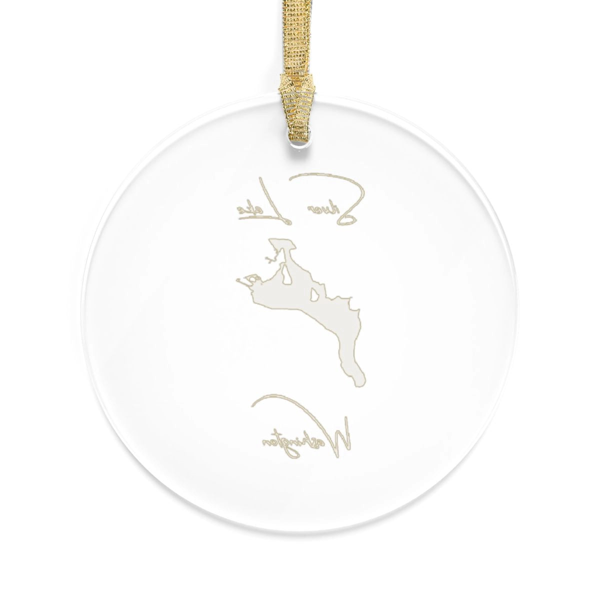 Washington Silver Lake Tree Ornament other position view from back round.webp