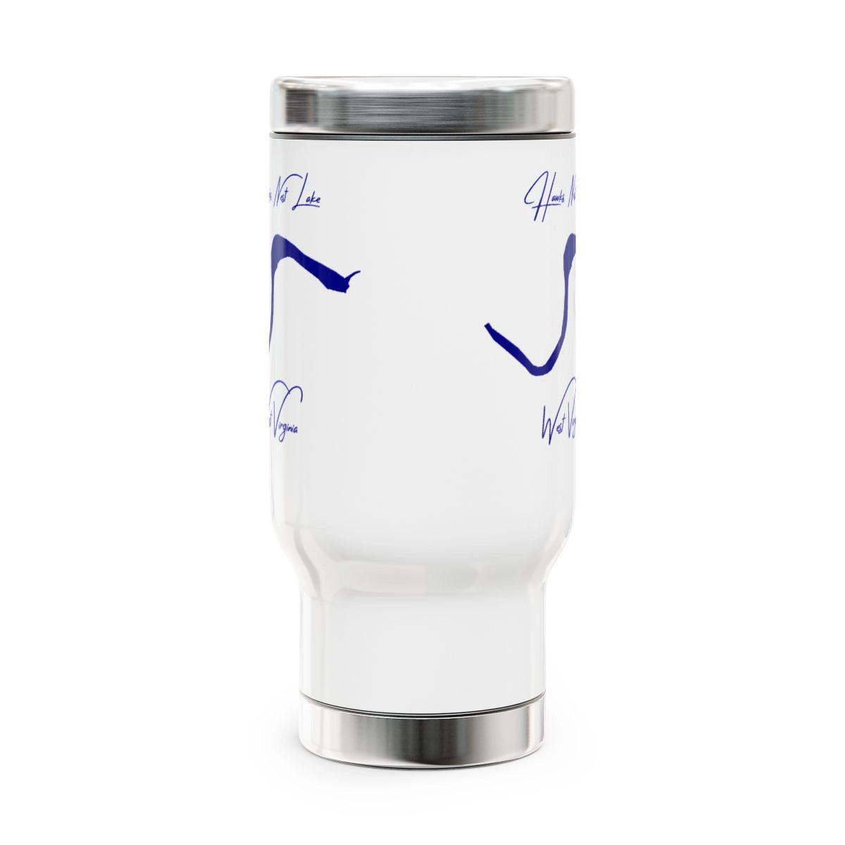West Virginia Hawks Nest Lake Travel Mug other position view from front 14oz.webp