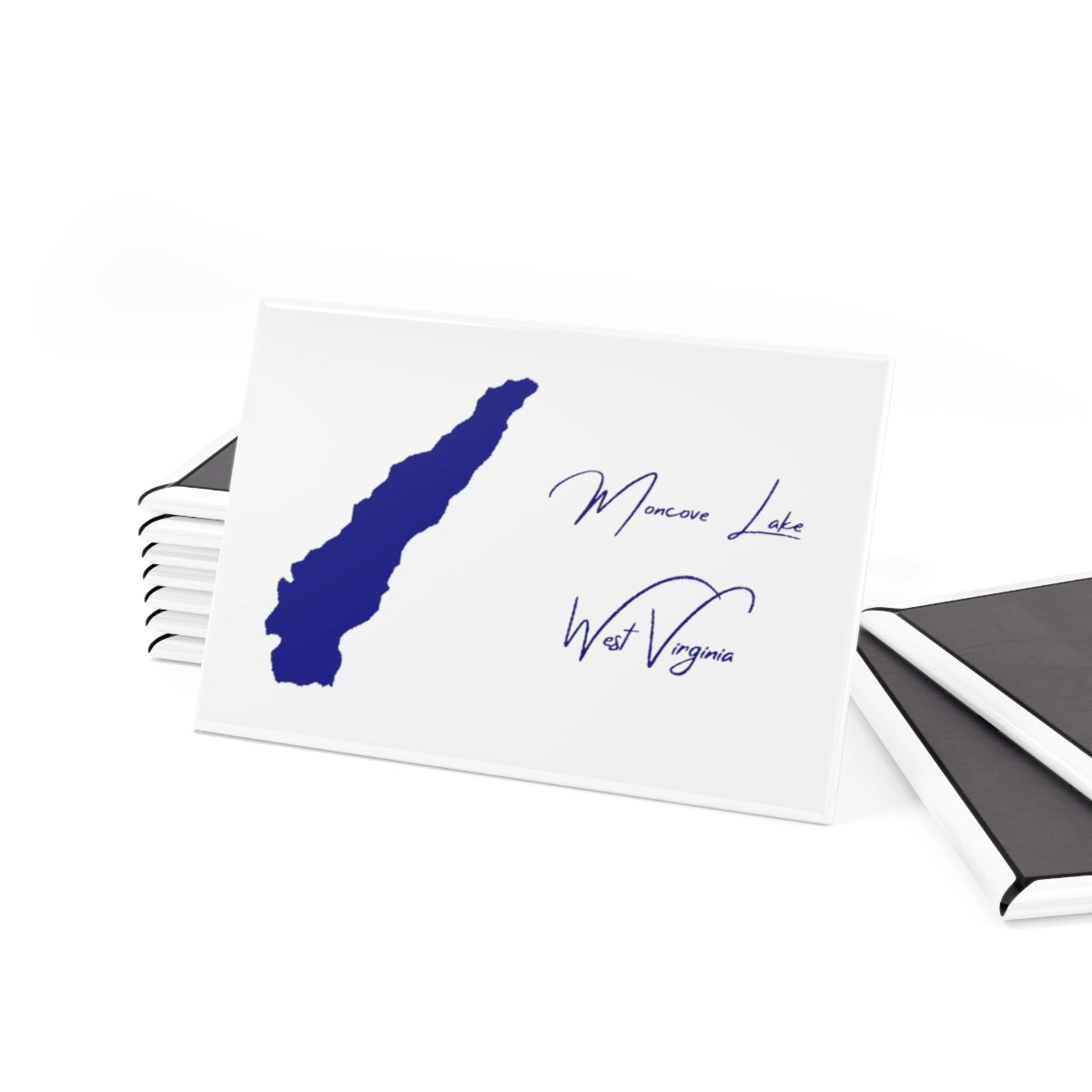 West Virginia Moncove Lake Magnet front position view from set 2 x 3.webp