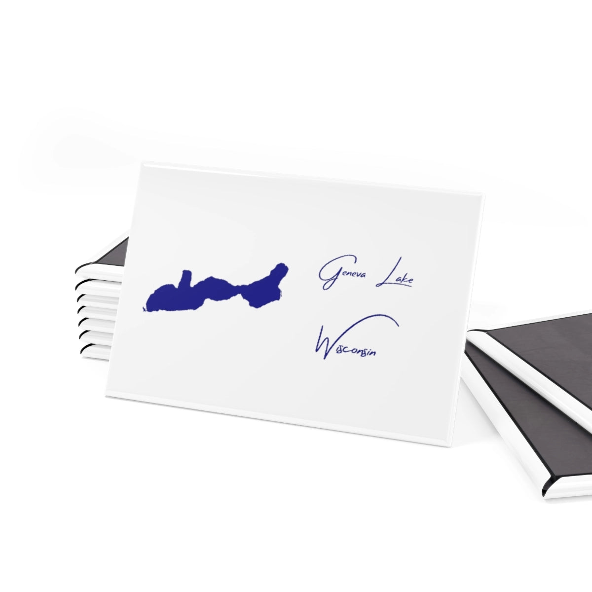 Wisconsin Geneva Lake Magnet front position view from set 2 x 3.webp