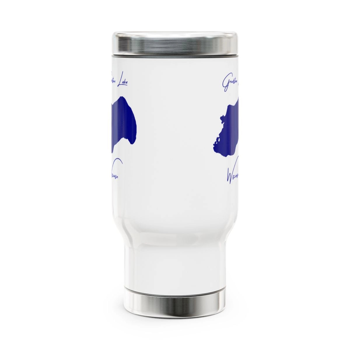 Wisconsin Grindstone Lake Travel Mug other position view from front 14oz.webp
