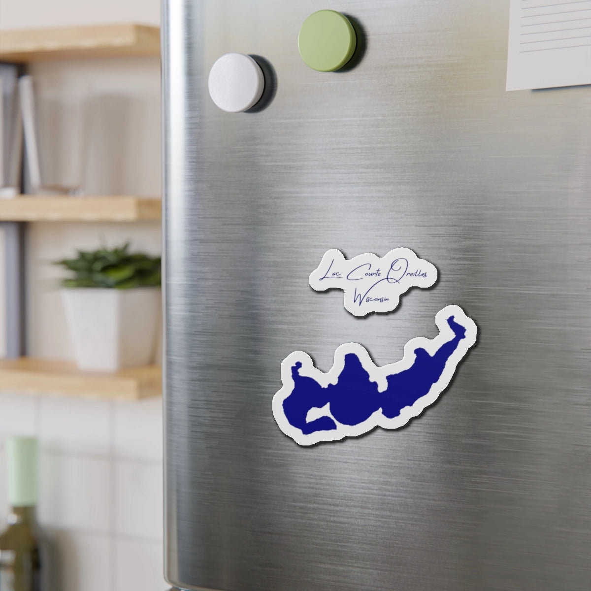 Wisconsin Lac Courte Oreilles Die Cut Magnet front position view from context-2 4 x 4.webp