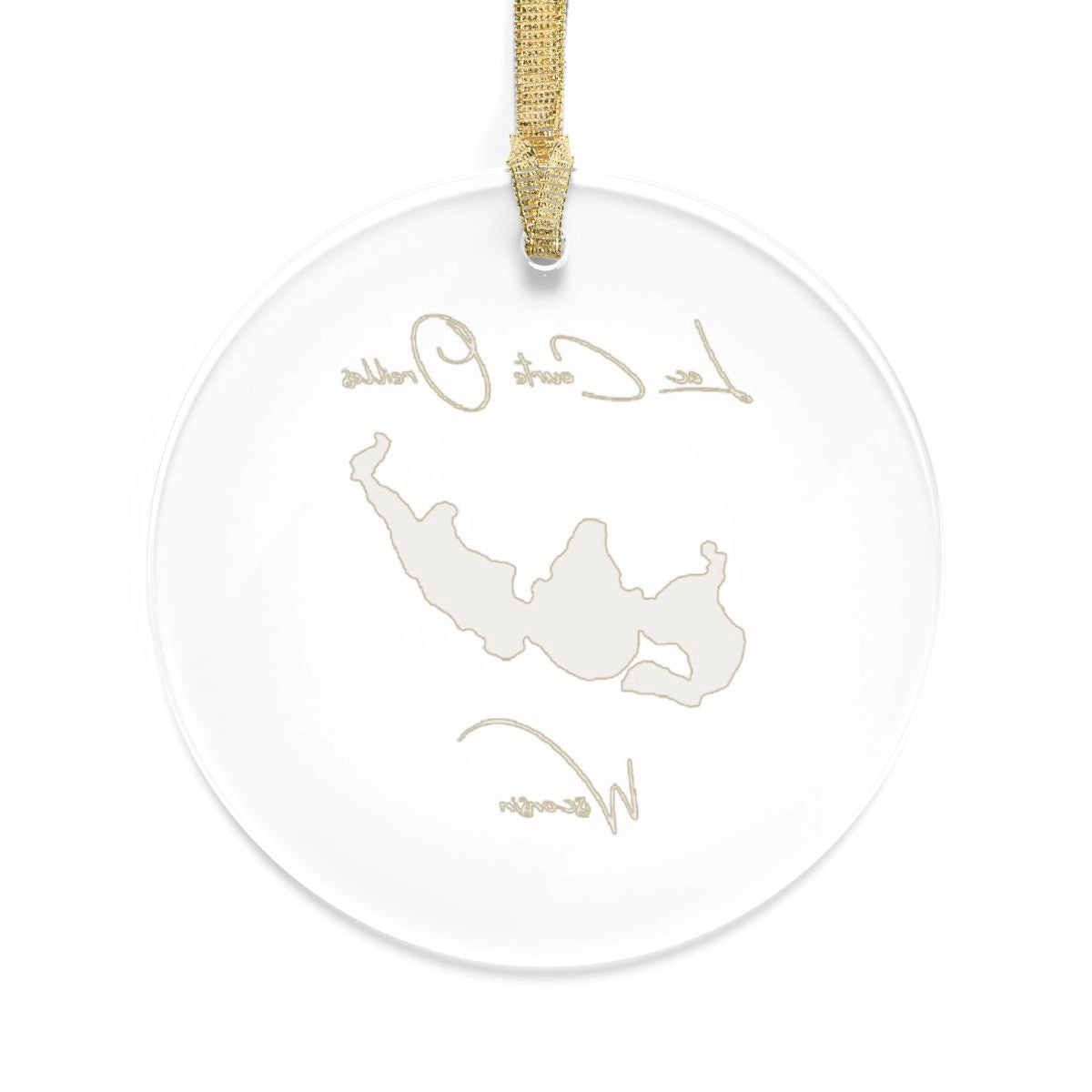 Wisconsin Lac Courte Oreilles Tree Ornament other position view from back round.webp