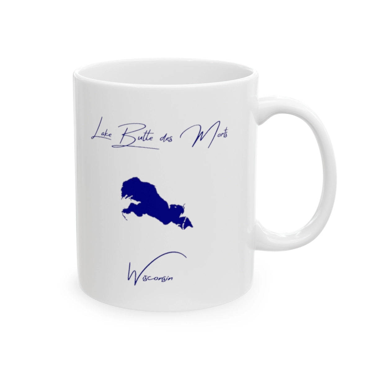 Wisconsin Lake Butte des Morts Ceramic Mug other position view from right 11oz.webp
