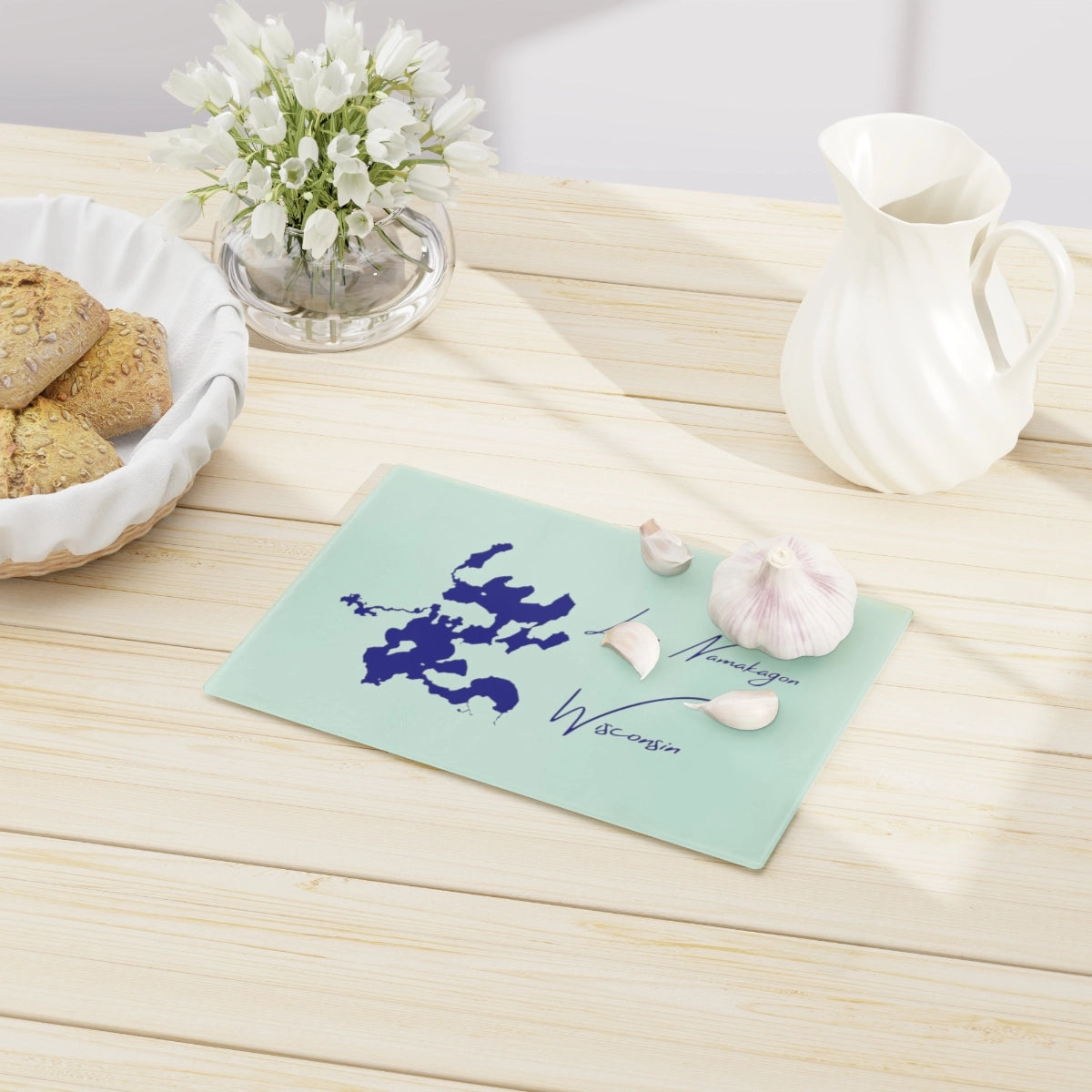 Wisconsin Lake Namakagon Cutting Board other position view from context-1 small.webp