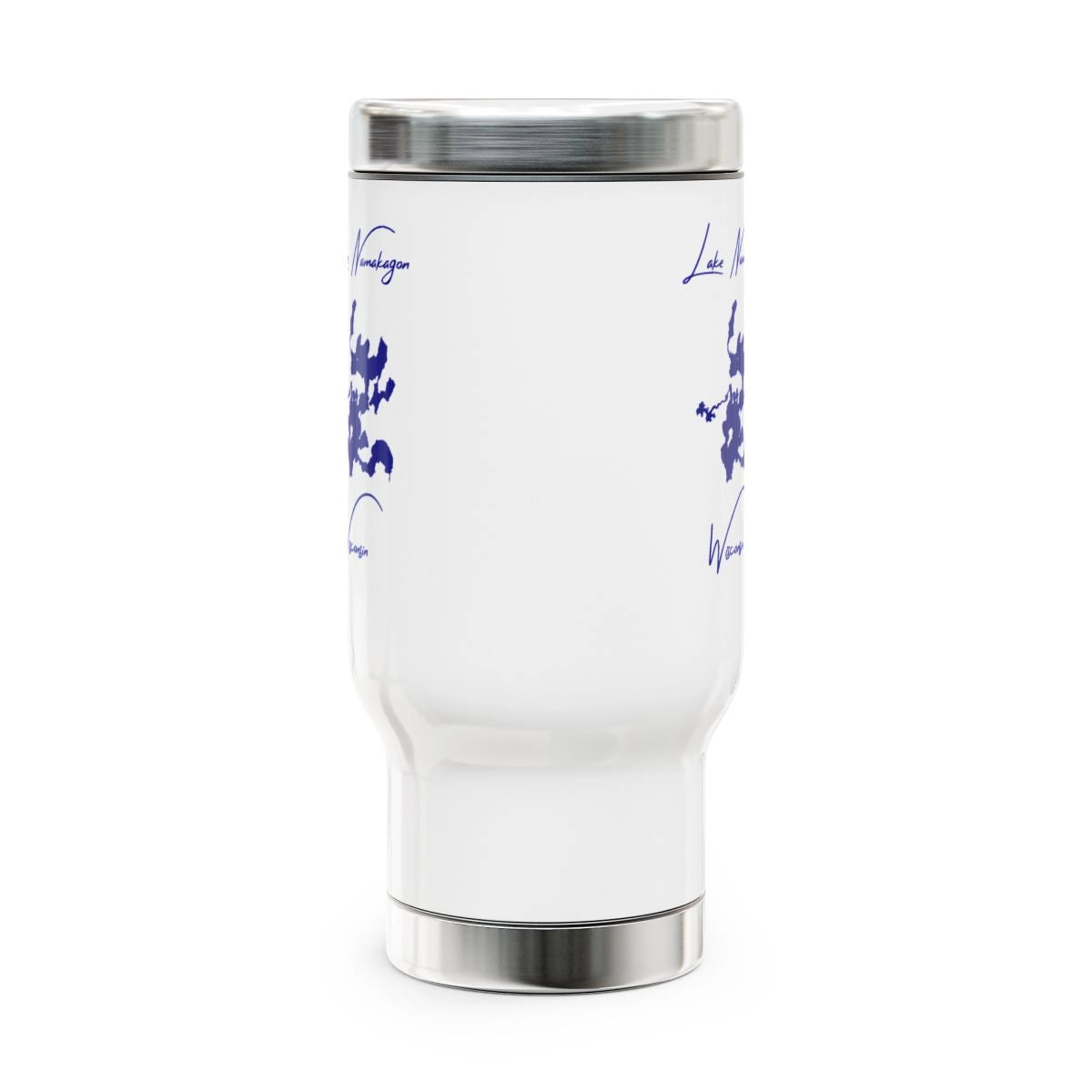 Wisconsin Lake Namakagon Travel Mug other position view from front 14oz.webp