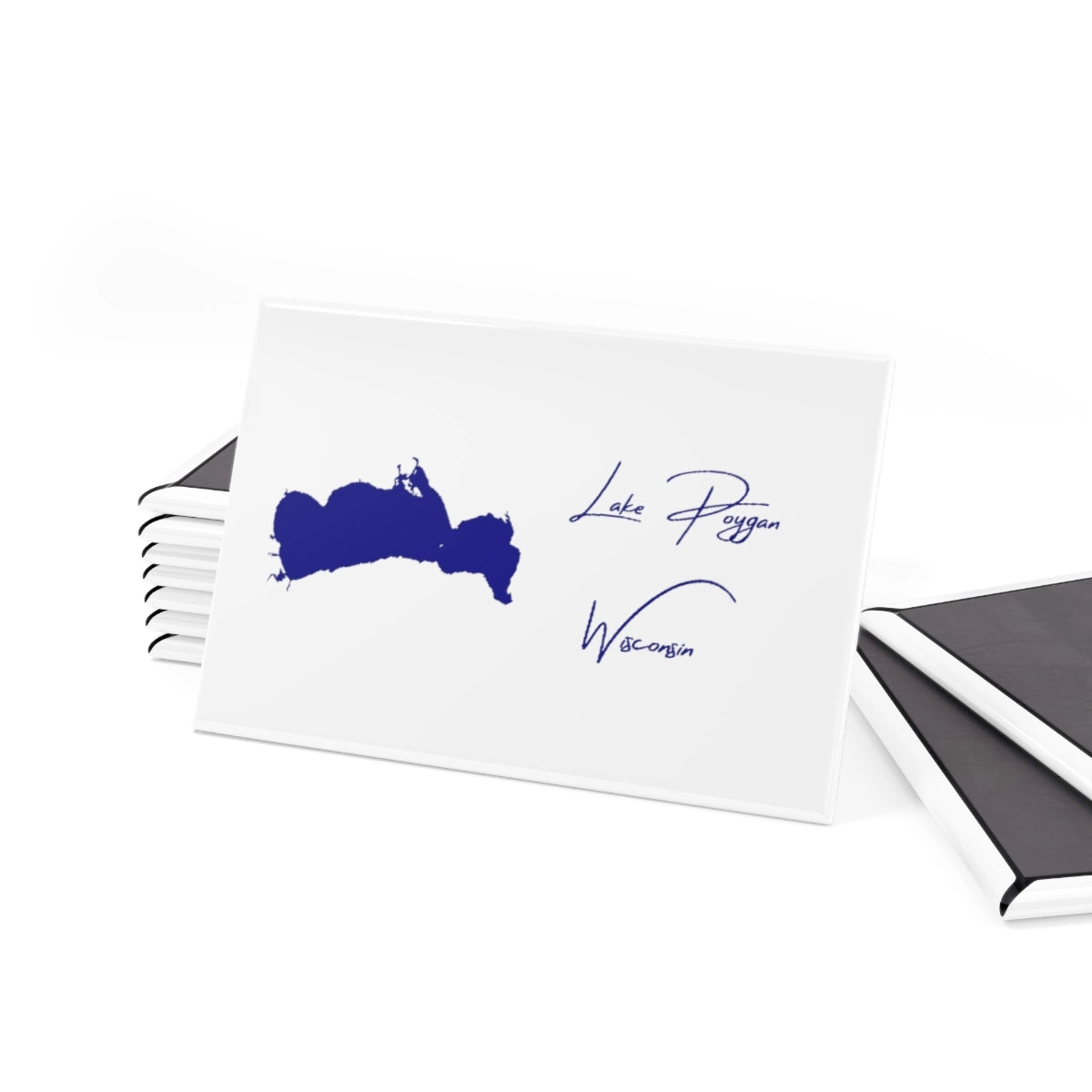 Wisconsin Lake Poygan Magnet front position view from set 2 x 3.webp