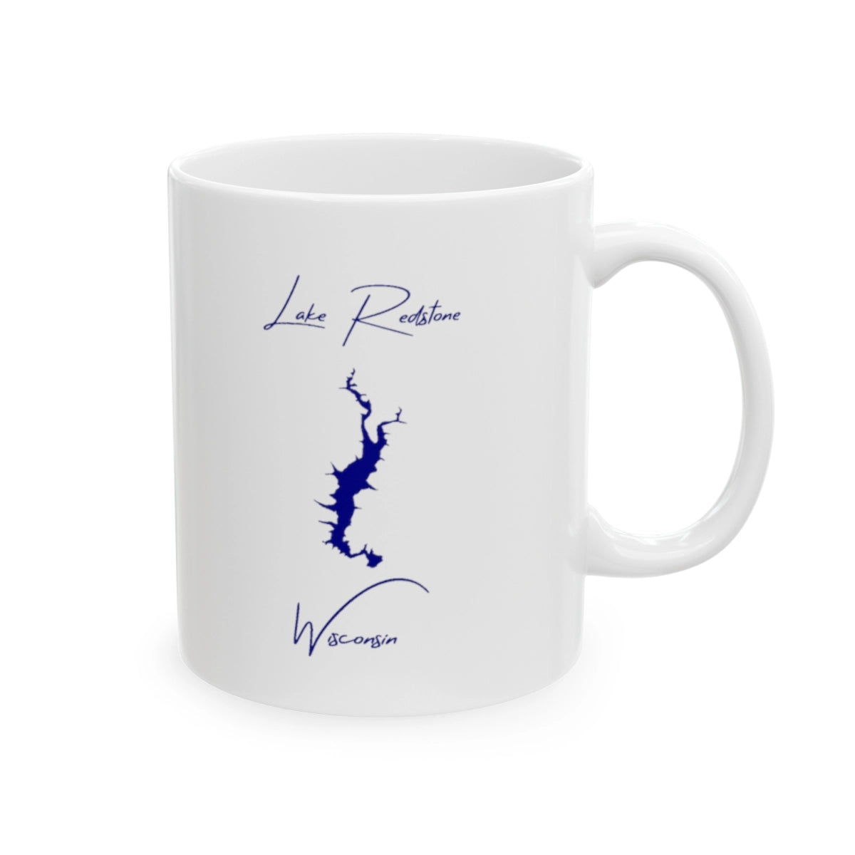 Wisconsin Lake Redstone Ceramic Mug other position view from right 11oz.webp