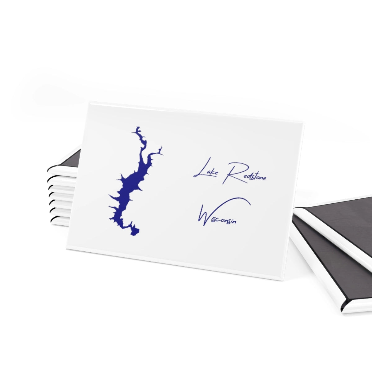 Wisconsin Lake Redstone Magnet front position view from set 2 x 3.webp