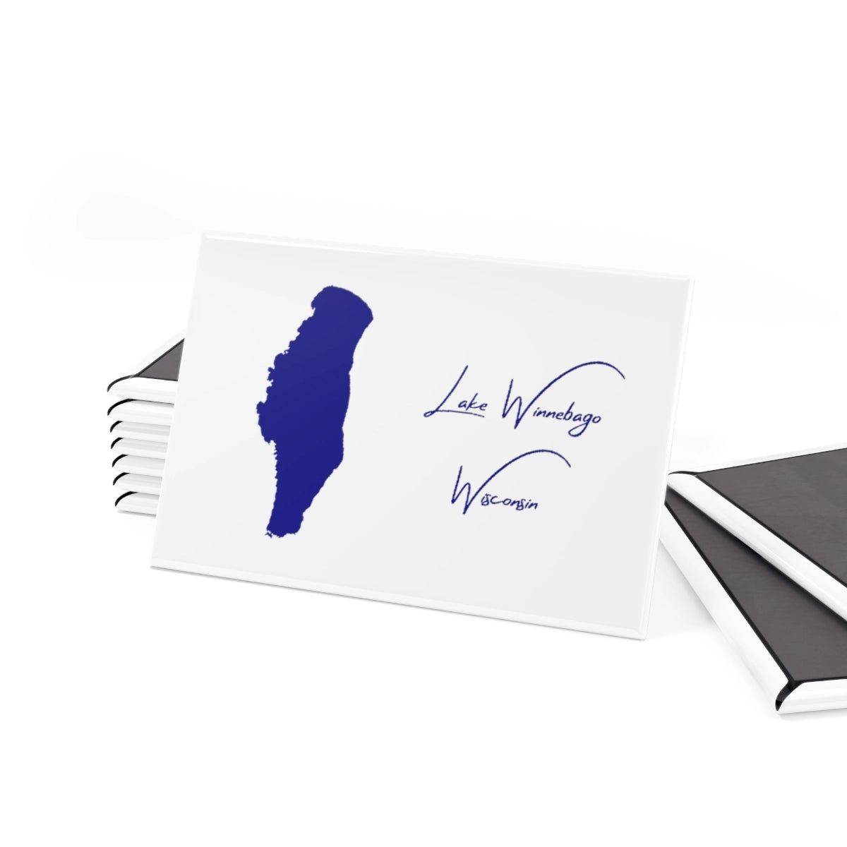 Wisconsin Lake Winnebago Magnet front position view from set 2 x 3.webp