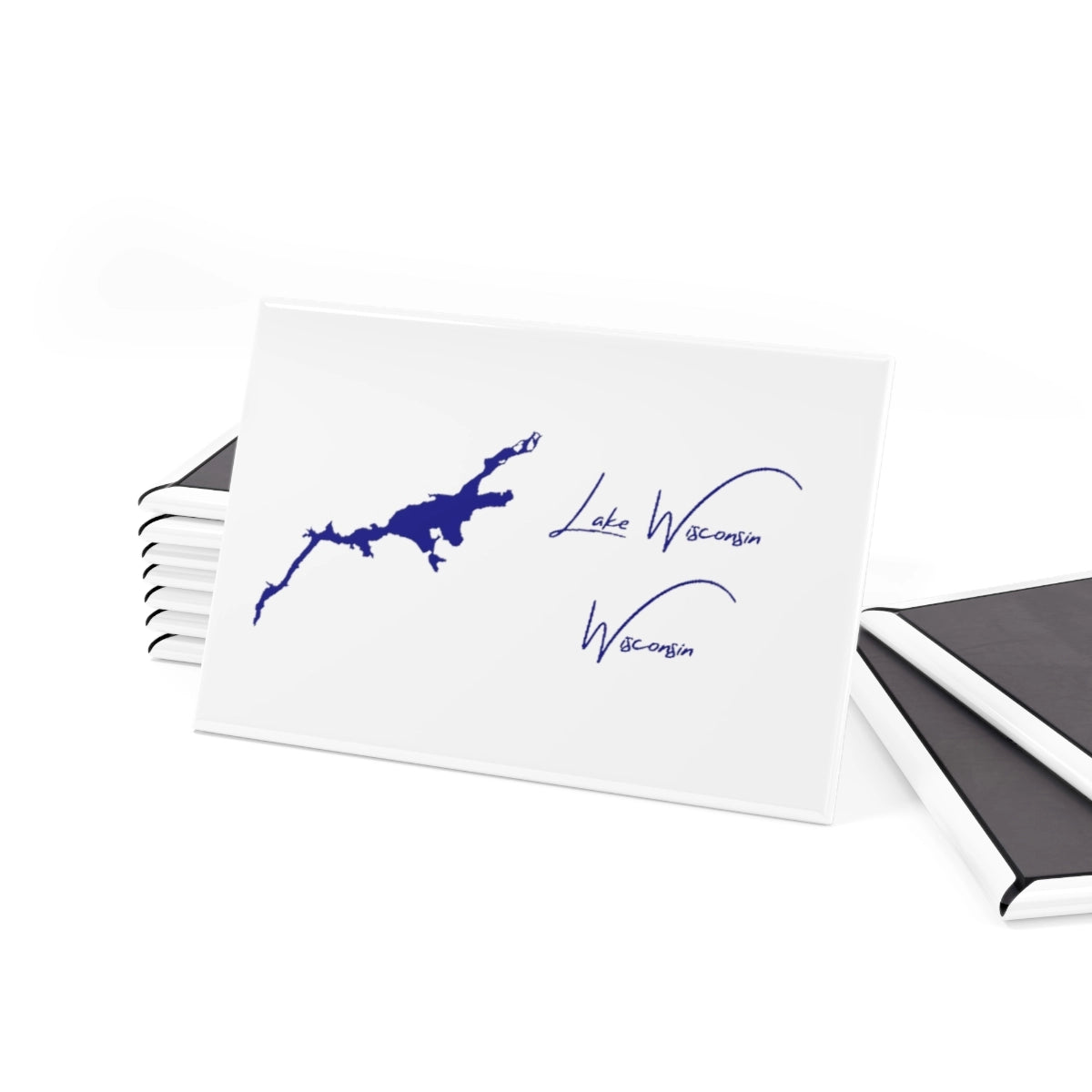 Wisconsin Lake Wisconsin Magnet front position view from set 2 x 3.webp