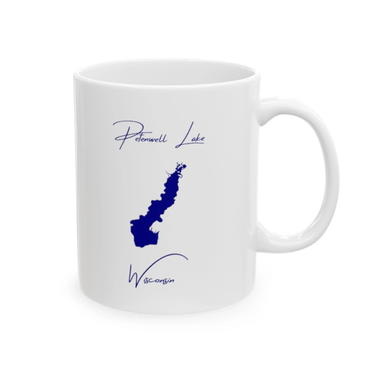 Wisconsin Petenwell Lake Ceramic Mug other position view from right 11oz.webp