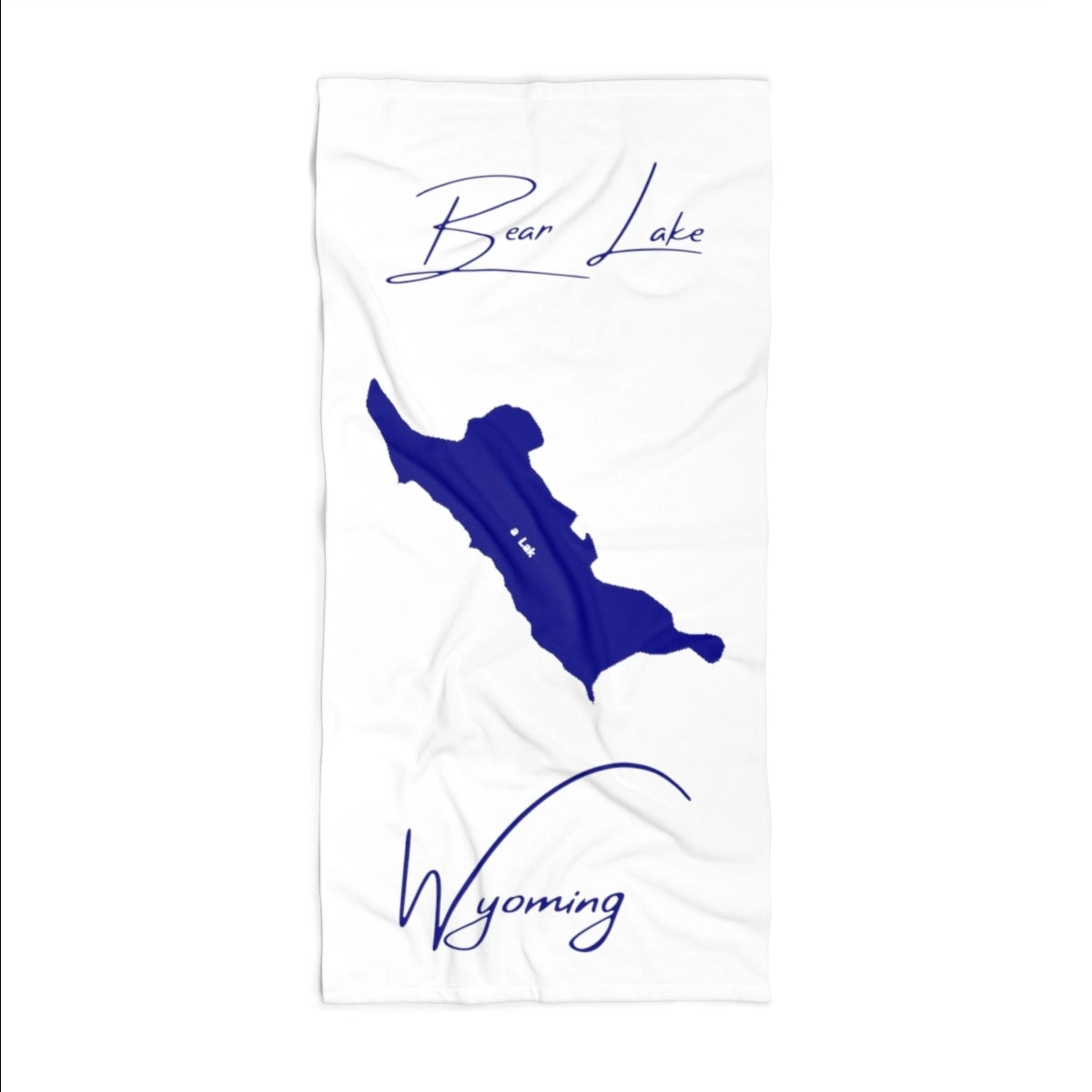 Wyoming Bear Lake Beach Towel front position view from front 36 x 72.webp