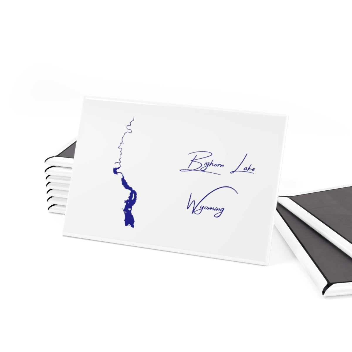 Wyoming Bighorn Lake Magnet front position view from set 2 x 3.webp