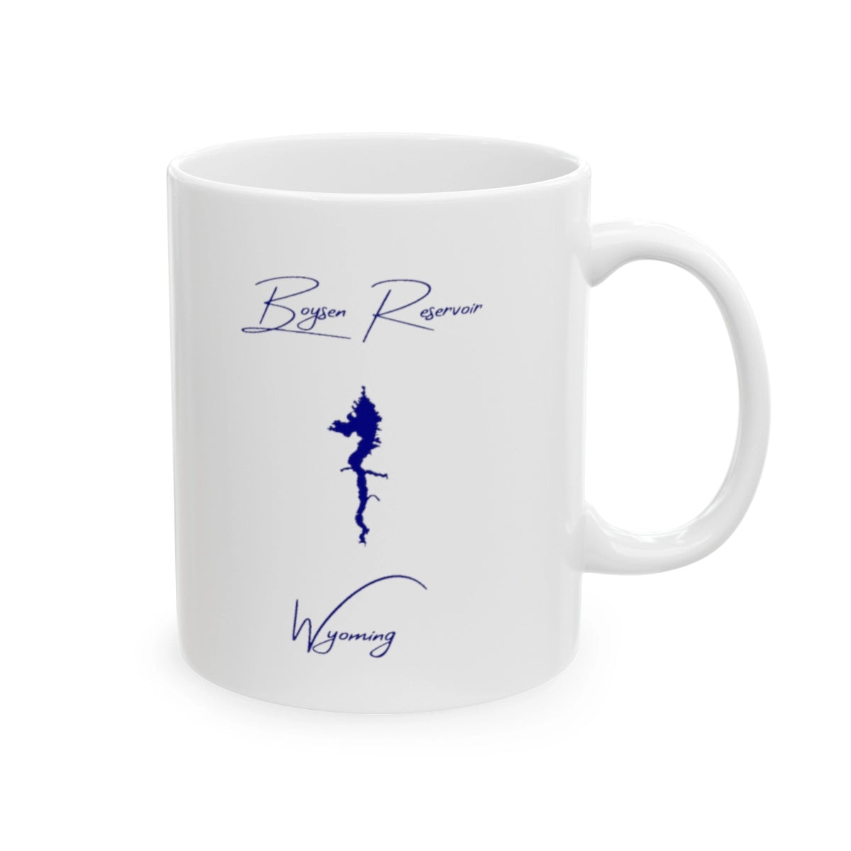 Wyoming Boysen Reservoir Ceramic Mug other position view from right 11oz.webp