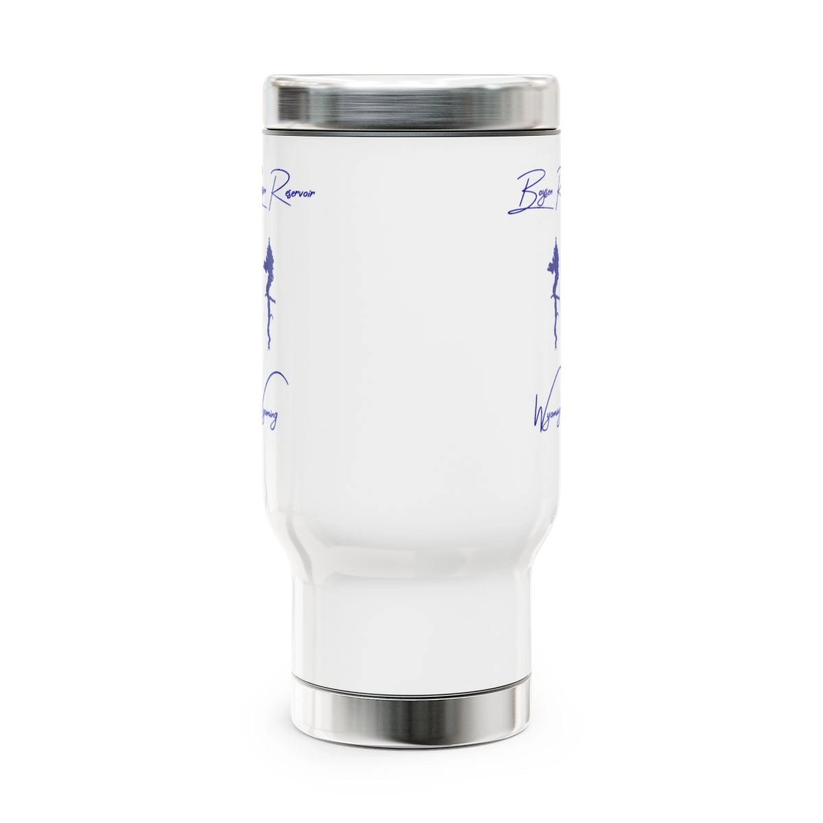 Wyoming Boysen Reservoir Travel Mug other position view from front 14oz.webp