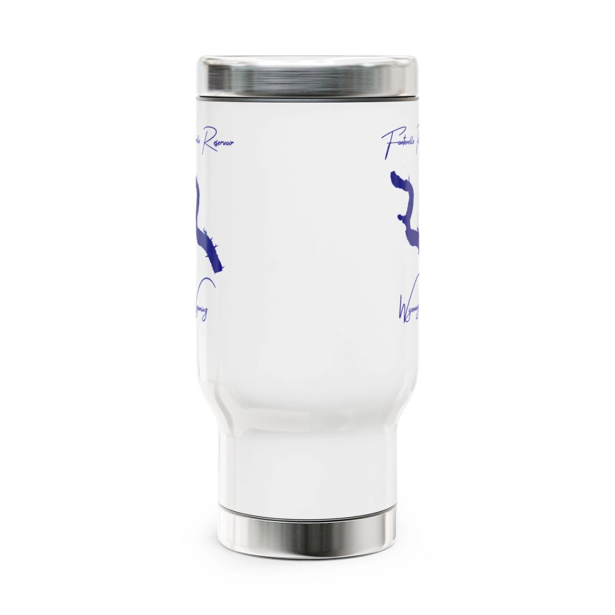 Wyoming Fontenelle Reservoir Travel Mug other position view from front 14oz.webp