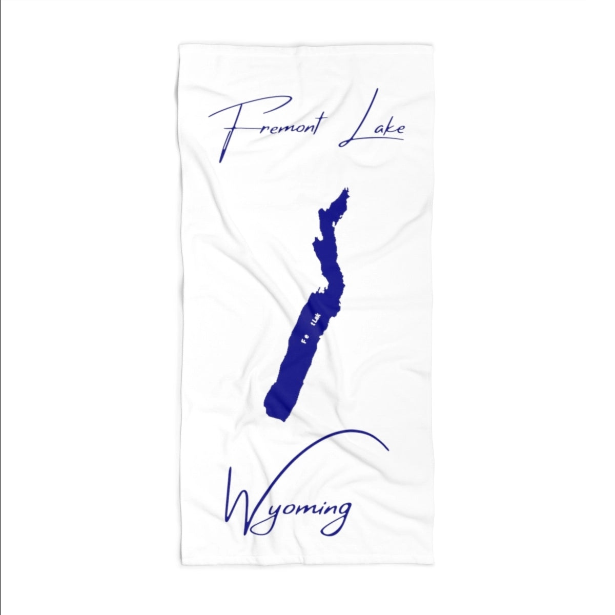 Wyoming Fremont Lake Beach Towel front position view from front 36 x 72.webp