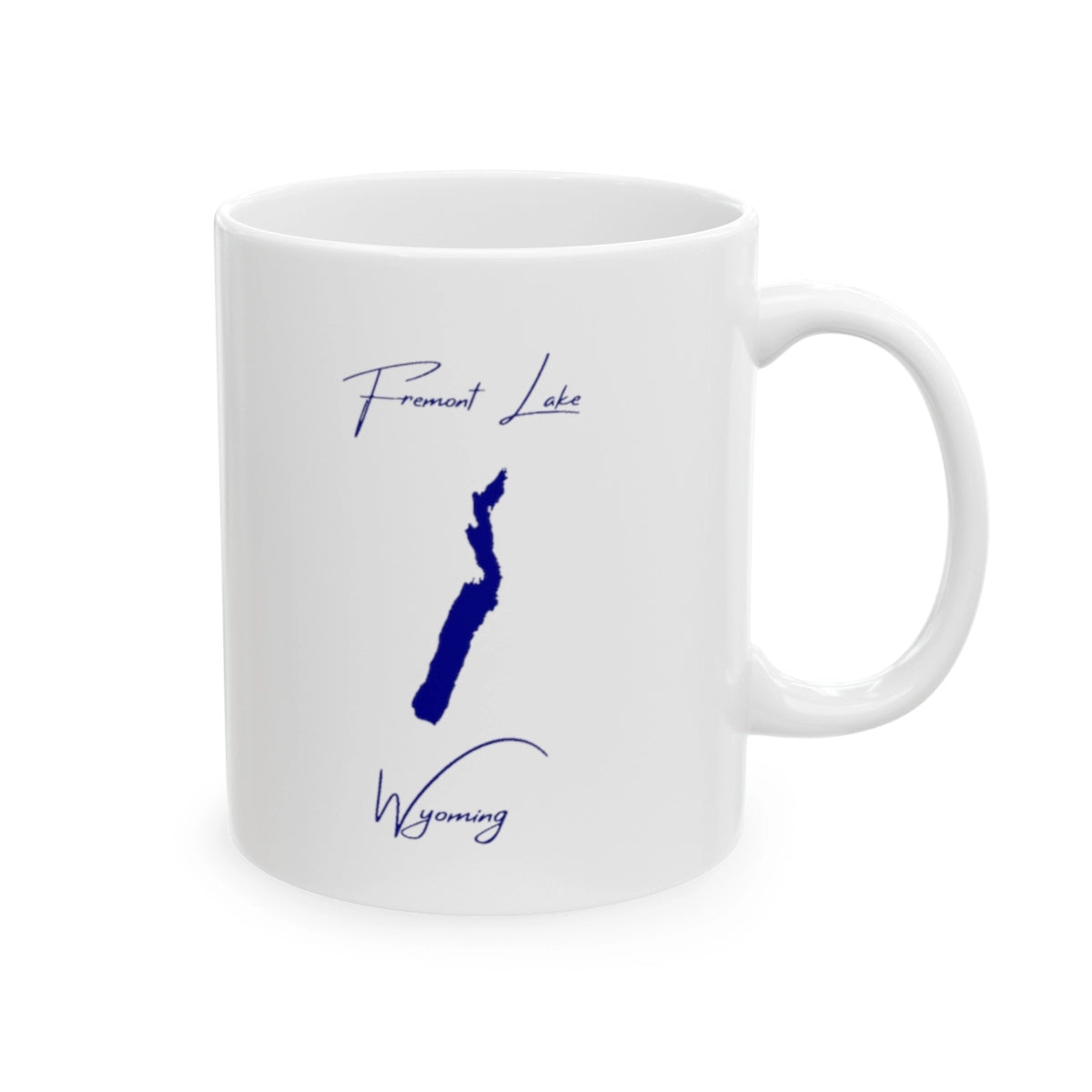 Wyoming Fremont Lake Ceramic Mug other position view from right 11oz.webp