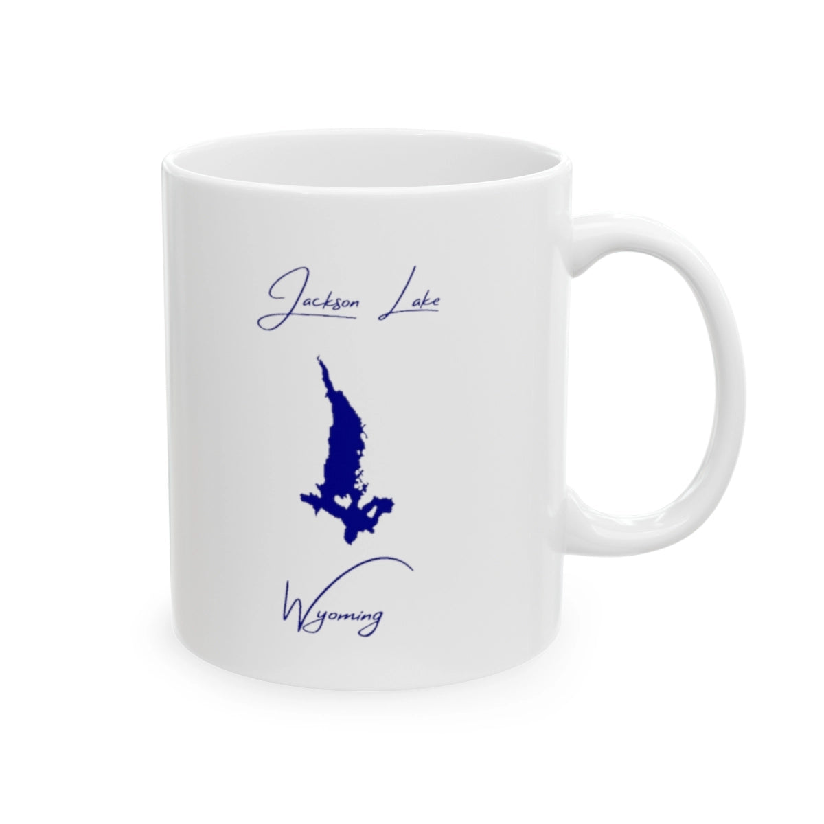 Wyoming Jackson Lake Ceramic Mug other position view from right 11oz.webp