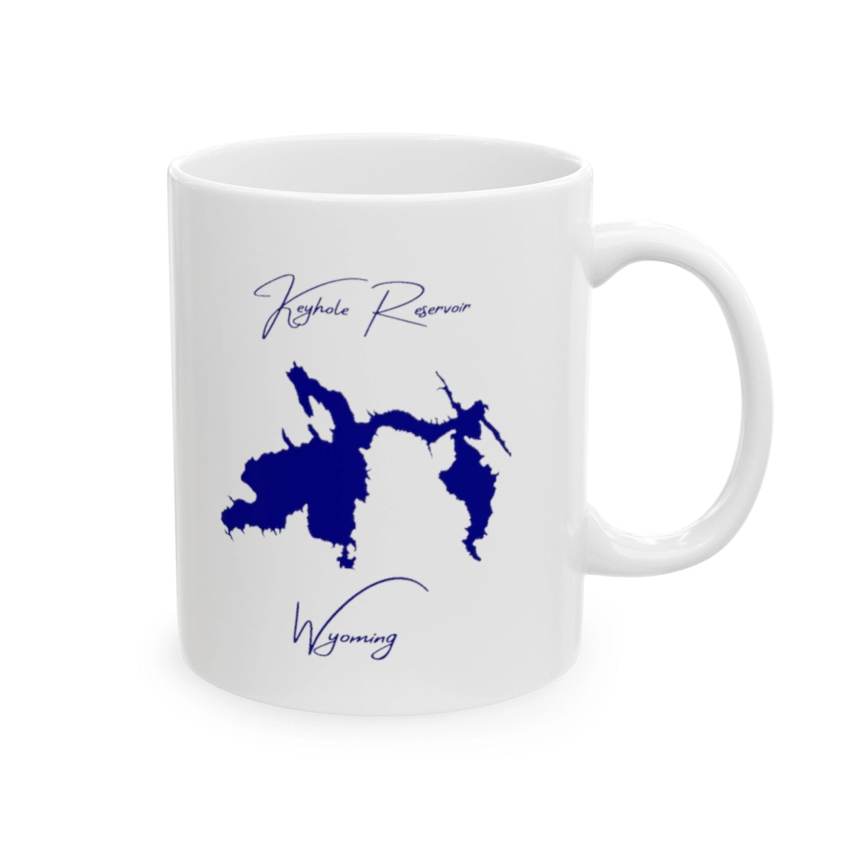 Wyoming Keyhole Reservoir Ceramic Mug other position view from right 11oz.webp