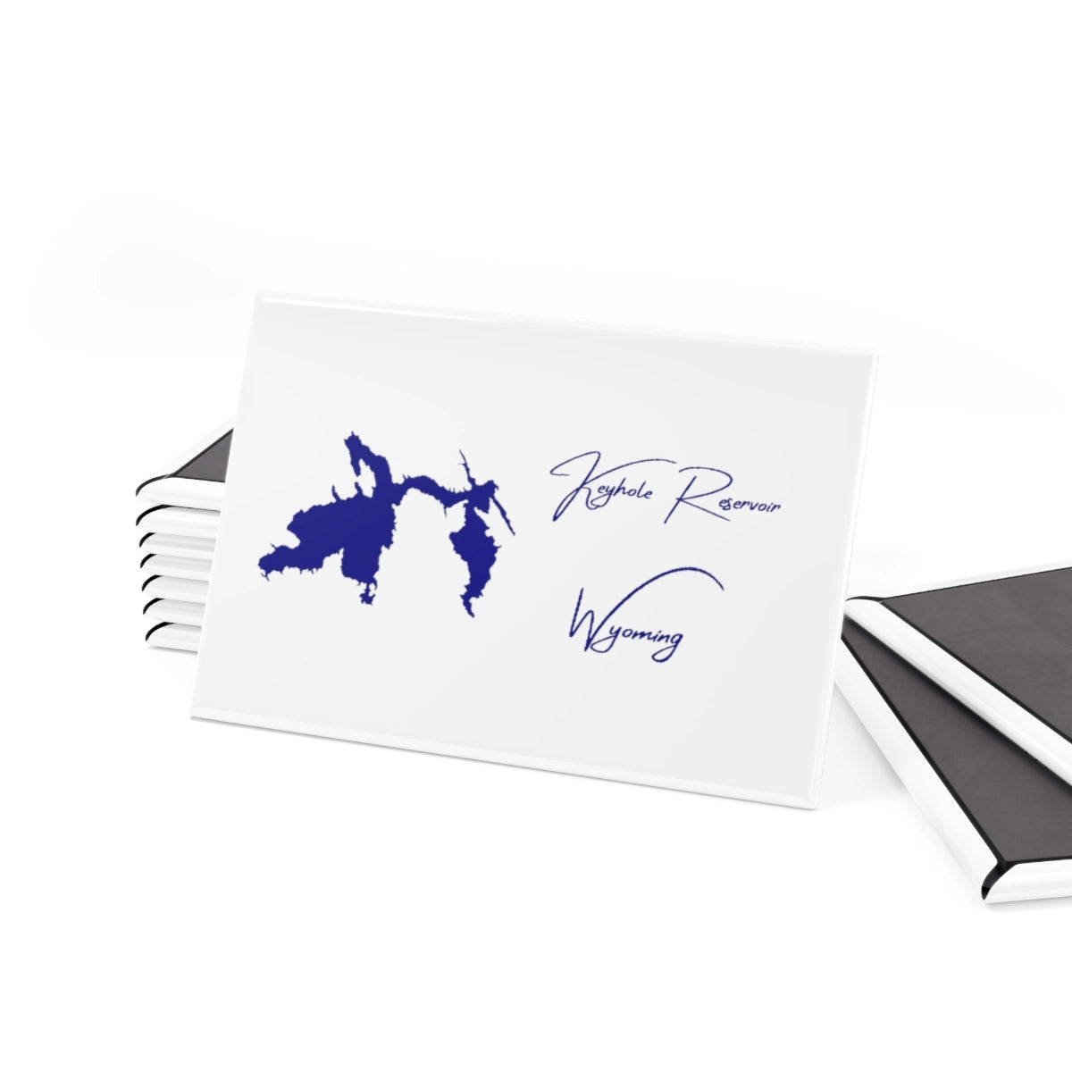 Wyoming Keyhole Reservoir Magnet front position view from set 2 x 3.webp